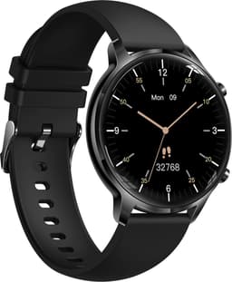 Belesy® TIRANA – Smartwatch Dames – Smartwatch Heren – Horloge – 1.32 inch Touchscreen Kleurenscherm – Stappenteller – Calorieteller – Hartslagmeter – Bloeddrukmeter – Zuurstofgehalte – Multisport – Slaap Monitor – Zwart - Moederdag — thumbnail 3