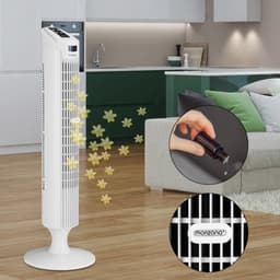 Monzana – Torenventilator -Afstandsbediening – 3 Snelheidsniveaus – Wit — thumbnail 5