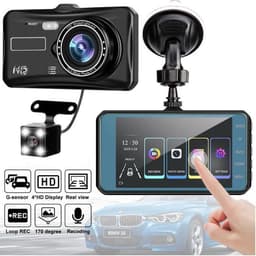 DrPhone DC6 Auto Dashcam Voor en Achter - Video Recorder FHD 1080p- 4 Inch Touchscreen - Loop Opname - G-sensor - Super groothoek – Bewegingsdetectie — thumbnail 1