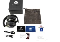 PowerLocus MoonFly Koptelefoon Over-Ear met Passief Noise Cancelling, Draadloze Hoofdtelefoon, Voice Assistant Activation - Zwart/Grijs — thumbnail 5