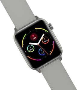 Belesy® Pro - Smartwatch Dames - Smartwatch Heren - Horloge - 1.3 inch - Kleurenscherm - Full Touch - Stappenteller - Grijs - Siliconen - Moederdag — thumbnail 2