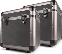 Platenkoffer - Set van 2 Power Dynamics RC100 platenkoffers voor totaal 160 platen - Titanium — thumbnail 1