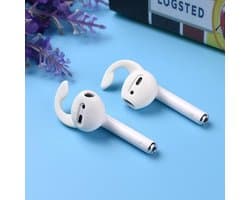Oordopjes Anti slip - Siliconen Earhooks - Earhoox - Geschikt voor Airpods - Oorhaken - 1 paar wit