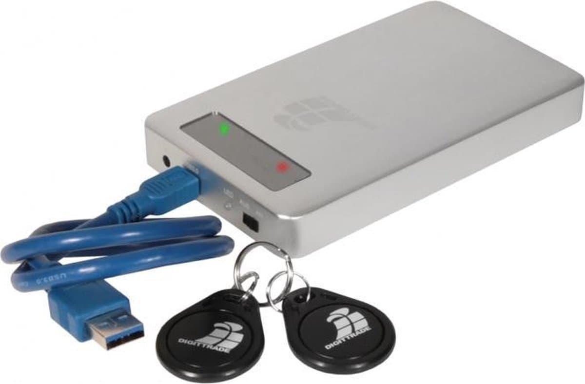 Digittrade RS256 RFID Security 1 TB Externe SSD harde schijf USB 3.2 Gen 1 (USB 3.0) Zilver, Zilver/esdoorn DG-RS256-10 — afbeelding 1