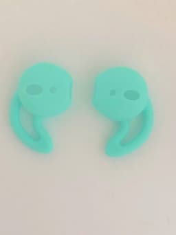 KELERINO. Anti-slip siliconen earhooks / earhoox / oorhaken geschikt voor Airpods 1 & 2 - Mintgroen — thumbnail 1