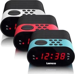 Lenco CR-07 Blue - Wekkerradio met Slaaptimer - Dubbel alarm - Blauw — thumbnail 3