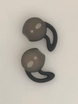 KELERINO. Anti-slip siliconen earhooks / earhoox / oorhaken geschikt voor Airpods 1 & 2 - Grijs — thumbnail 1
