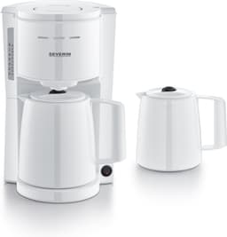 Severin KA 9309 - Filterkoffiezetapparaat - 2x Thermoskan - Wit — thumbnail 1