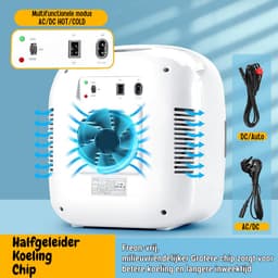 Mini Koelkast - Compacte 9 Liter Koelkast met Stille Werking, Glazen Deur en Dubbele Functie - Koelen en Verwarmen, Geschikt voor Thuis en Onderweg — thumbnail 3