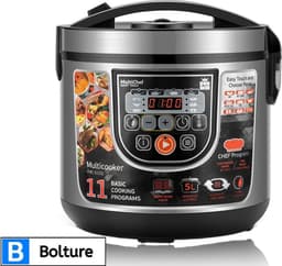 Multicooker Airfryer - Slowcooker met Timer - Pressure Cooker Electrisch - 5L - 860W — thumbnail 1