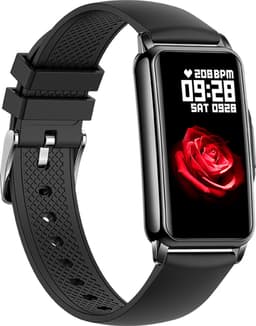 Kiraal Livery - Schitterende Activity Tracker - Stijlvol - Android & iOS - Siliconen - Zwart — thumbnail 3