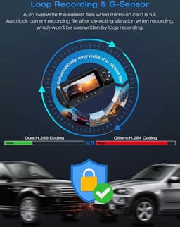 Dashcam - Dashcam Voor Auto - Dashcam Voor Auto Voor En Achter - 4K - Infrared Night Vision — thumbnail 3