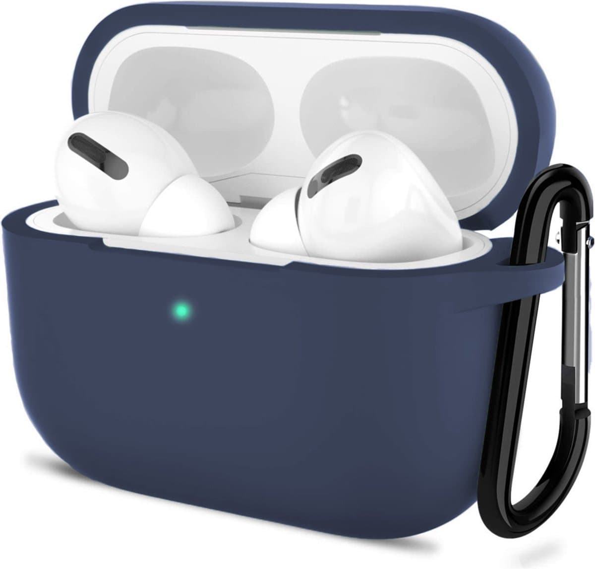 Shieldcase Case - beschermhoes geschikt voor Airpods Pro / 2 Pro silicone case - case geschikt voor Airpods Pro / Pro 2 hoesje - optimale bescherming - donkerblauw — afbeelding 1