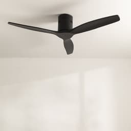 CREATE - Plafondventilator 40W silent Ø132 cm - Controller voor wandmontage - afstandsbediening - Zwart - WIND CALM — thumbnail 3
