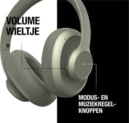 Fresh 'n Rebel Clam Blaze – Draadloze Bluetooth Koptelefoon – 80 uur Speelduur – Met volume wiel - Dried Green — thumbnail 2