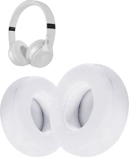 Oorkussens geschikt voor Beats By Dr. Dre Solo 2.0/3.0 wireless - Koptelefoon oorkussens voor Beats Solo wit — thumbnail 1