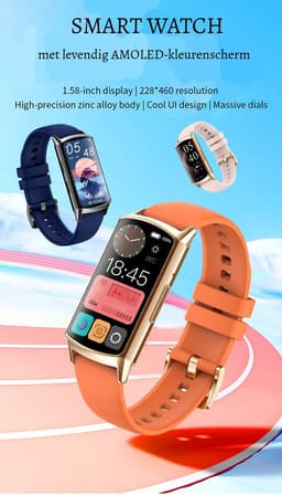 Kiraal Diva - Stijlvolle Activity Tracker - Functioneel - Android & iOS - RVS - Goud — thumbnail 5