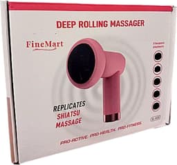 FineMart - Dieprollende Massage - Massage Pistool - Massage Apparaat - Cellulite Massage Apparaat - Oplaadbaar en Draadloos - Roze — thumbnail 5