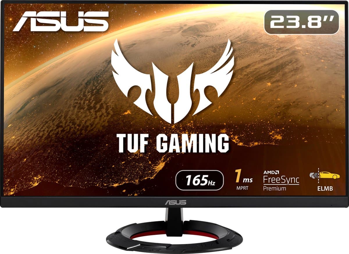 ASUS TUF Gaming VG249Q1R - Full HD Gaming Monitor - 165Hz - IPS - 23.8 Inch — afbeelding 1