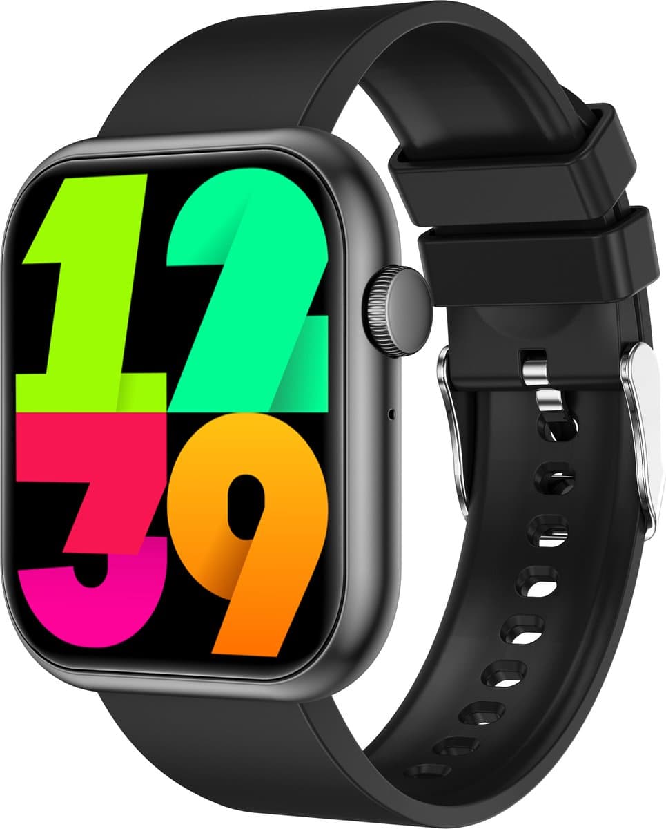 Voltic® Smartwatch Zwart - Dames & Heren Sporthorloge - Android & iOS - Waterdicht Horloge - Sport & Gezondheidstracker - 47mm — afbeelding 1