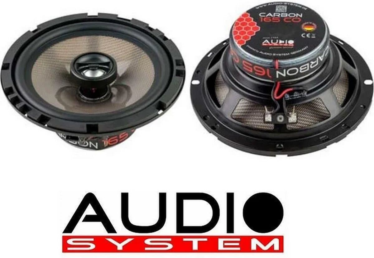 Audio System Carbon Series 165mm Coax System 2x110/70 watt Auto speakers 16.5cm ( 6.5 inch ) Luidsprekers — afbeelding 1