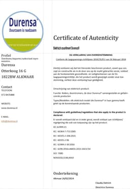 Optima W TC500 WiFi plugin thermostaat randaarde, pompschakelaar, programmeerbaar, tuya compatible — thumbnail 4