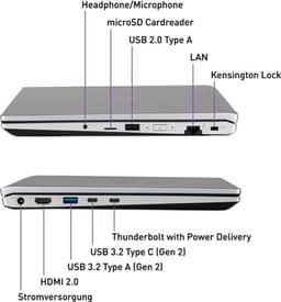 Terra Mobile 1551R 15.6" FullHD laptop - Intel Core i7-1355U - 32GB - 1.0TB M.2 SSD - Iris Xe Graphics - Windows 11 Pro — thumbnail 4