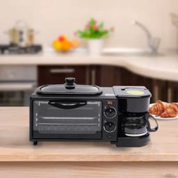 Het 3-in-1 Ontbijtstation - Koffiezetten - Brood Roosteren - Eieren Bakken - Oven - Camping kookstel - Studenten woning - Keukenmachine — thumbnail 4