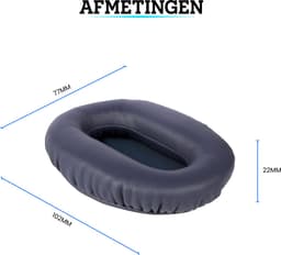 Somstyle Oorkussens Geschikt Voor Sony WH-CH720N, WH-CH710N, WH-CH700N, MDR-ZX770BN & MDR-ZX780D - 2 Stuks - Zacht Schuim - Eiwitleer - Blauw — thumbnail 5
