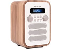 Denver DAB Radio - Retro Radio - Bluetooth - DAB+/ FM Radio - DAB48W