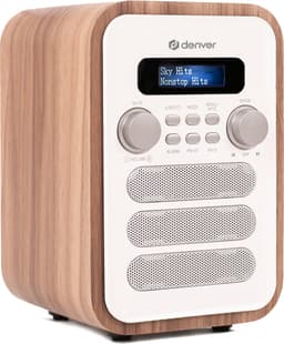 Denver DAB Radio - Retro Radio - Bluetooth - DAB+/ FM Radio - DAB48W — thumbnail 1