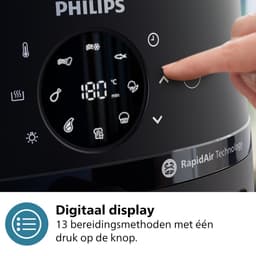 Philips 2000 Series Airfryer - NA230/00 - Kijkvenster - RapidAir - 6.2L - Tot 5 Personen - Zwart — thumbnail 3