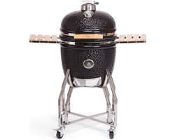 YAKINIKU Kamado - LARGE BASIC - 19 inch - 49 cm Grilloppervlak - Inclusief Onderstel & Zijtafels - 6-8 Personen