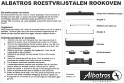 Tafel Rookoven Plat - RVS - 42x20x29 cm — thumbnail 2