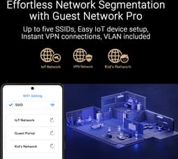 ASUS RT-BE88U - Router - WiFi Versterker Dual-band - WiFi 7 - 7200 Mbps - 10G Poort - SFP+ — thumbnail 2