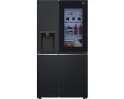 LG InstaView GSGV80EPLD amerikaanse koelkast Vrijstaand 635 l Zwart, Grafiet