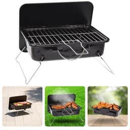 Draagbare Tafelbarbecue - Tafel Barbecue - Kleine BBQ voor Balkon, Camping en Strand - 35x25 cm — thumbnail 1