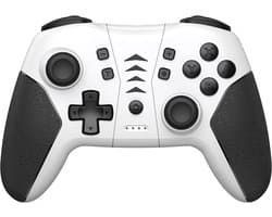 Draadloze Pro Controller - Geschikt voor Nintendo Switch Controller - Turbo Knop - Controllers geschikt voor Nintendo Switch, Nintendo Oled en Nintendo Switch Lite - Wit