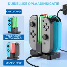 OneGamer® - Oplader voor Nintendo Switch Joy-Con - Oplaadstation - OLED Model Verenigbaar - LED Indicatie - Draagbaar — thumbnail 5