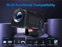 Projector - Draagbaar - Mini - 4K- Smart Projector - Bluetooth — thumbnail 5