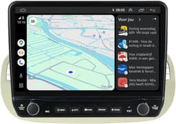 Carplay autoradio voor Fiat 500 Beige | Elegant design | 2007 t/m 2015 | Android 13 | Draadloos Apple Carplay & Android auto | 2GB + 32GB | 8-Core processor | Davilon | 2025 model | 2007 2008 2009 2010 2011 2012 2013 2014 2015 | Bluetooth & Wifi — thumbnail 4
