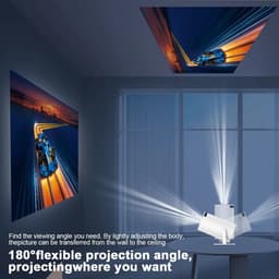 Magcubic Projector - Beamer - Thuisbioscoop - Android - Buiten - Wifi - 4K - 130" - 1280x720 - Wit — thumbnail 4