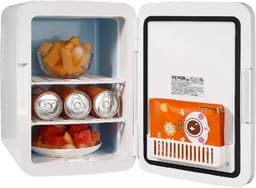Bolmans - Mini Koelkast - Minibar - Minikoelkasten - Camping Koelkast - Koel- en Verwarmingsfunctie - 9V - 220V - Voor Kantoor, Kamer en Slaapzaal - Wit — thumbnail 1