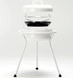 ZEE - KORO - Barbecue - Poedergelakt staal - Wit — thumbnail 2