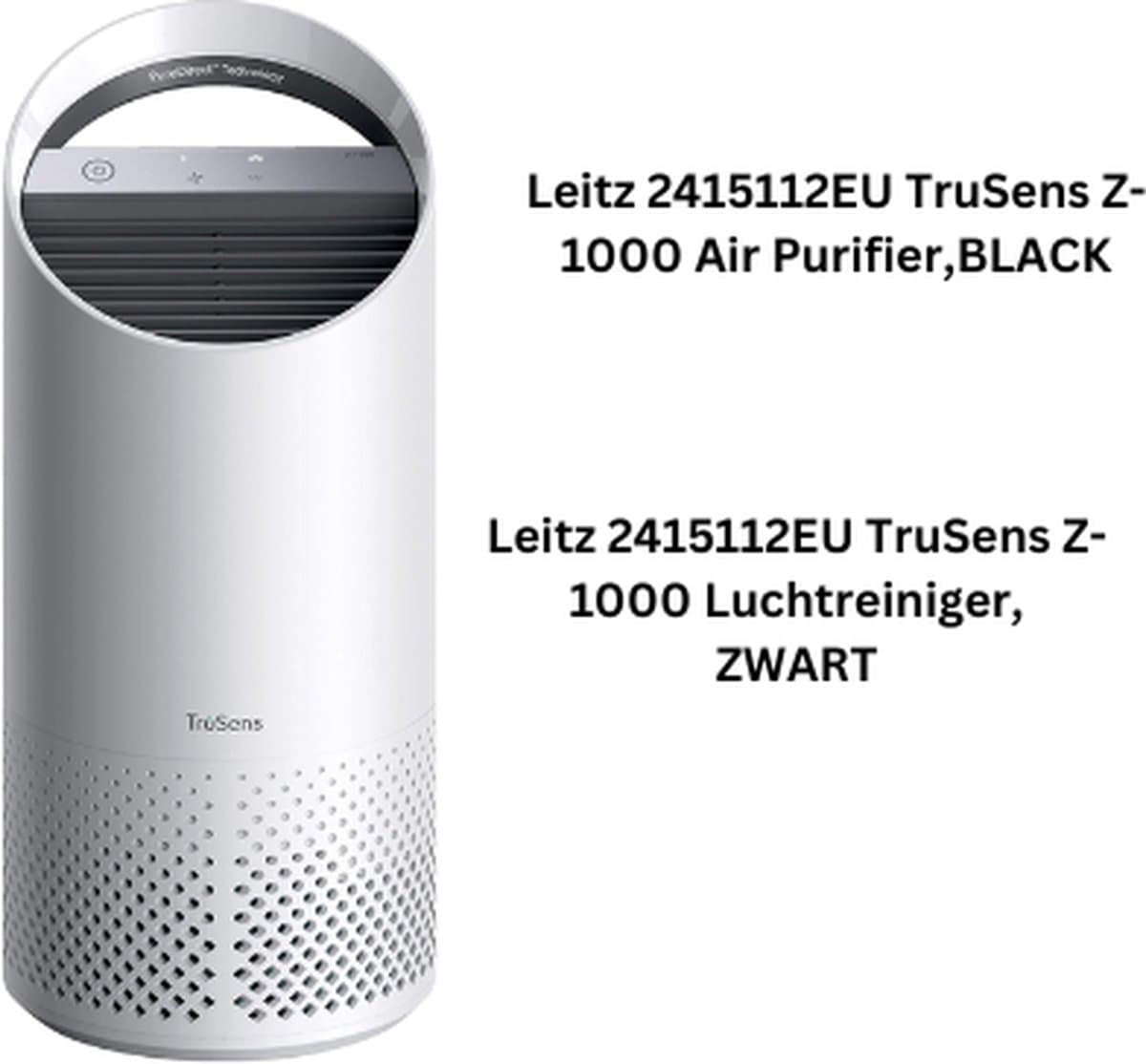 Z-1000 luchtreiniger met fijnstoffilter - stil - thuis - schone lucht - 360 graden - bacterien — afbeelding 1