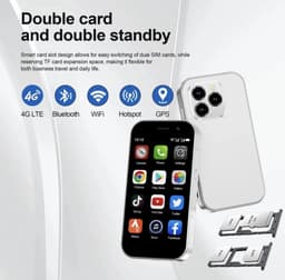 mini smartphone- mobiele telefoon- superkleine -klein -4G -Snelste -mini- gsm -android 10 — thumbnail 3