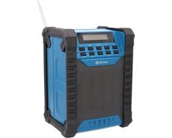 Denver Bouwradio - DAB/FM - Bluetooth - met Accu - USB-C - Spatwaterdicht - WRD60 - Blauw
