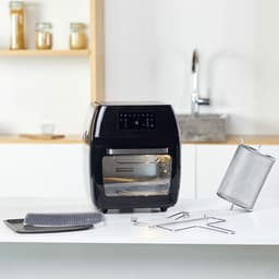 BLACK+DECKER BXAFO1200E - Heteluchtfriteuse met Oven - 1700 W - 12 Liter - Zwart — thumbnail 4