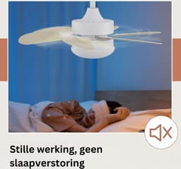Plafondventilator met Verlichting - 6 Standen en Timer - Incl. Afstandbediening - Winter en Zomer Functie - Stil - Slaapkamer - Woonkamer - E27 fitting - Plafond Ventilator - Donkerbruin — thumbnail 4