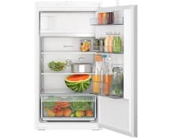 Bosch KIL32NSE0 - Serie 2 - Inbouwkoelkast - Inbouw koelkast met vriesvak - 102.1 cm x 54.1 cm - Multi Box XXL: een extra ruime lade voor groente en fruit - Led verlichting